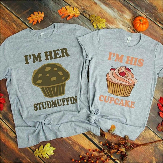 Majica Za Pare Studmuffin & Cupcake